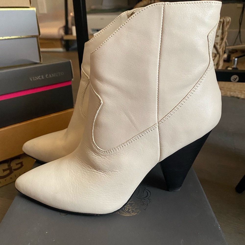 VC Cream Ankle Boots sz 7.5 - Picture 4 of 9